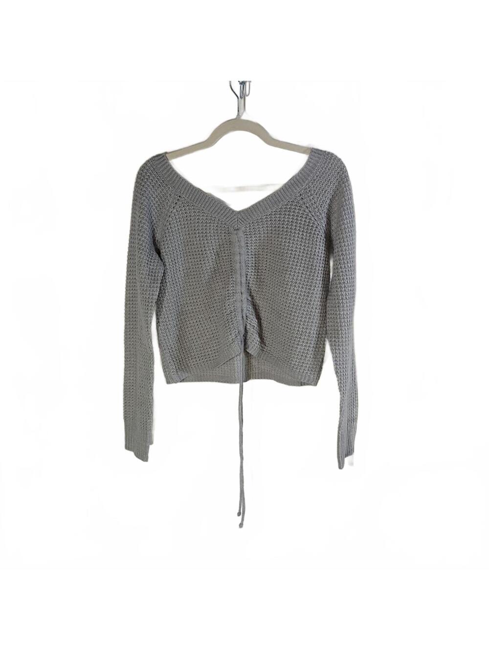 Full Circle Trends Gray Knit Sweater Size Small